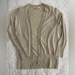 Cream Colored Loft Cardigan